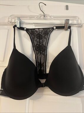 Victoria's Secret Black Lace Racerback Push-Up Bra